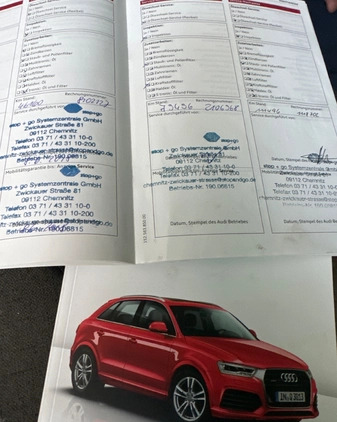 Audi Q3 cena 67900 przebieg: 142219, rok produkcji 2015 z Łosice małe 121